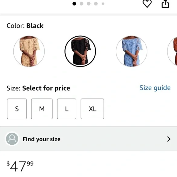 Elegant Black Off-Shoulder floral lace Dress - Picture 4 of 6